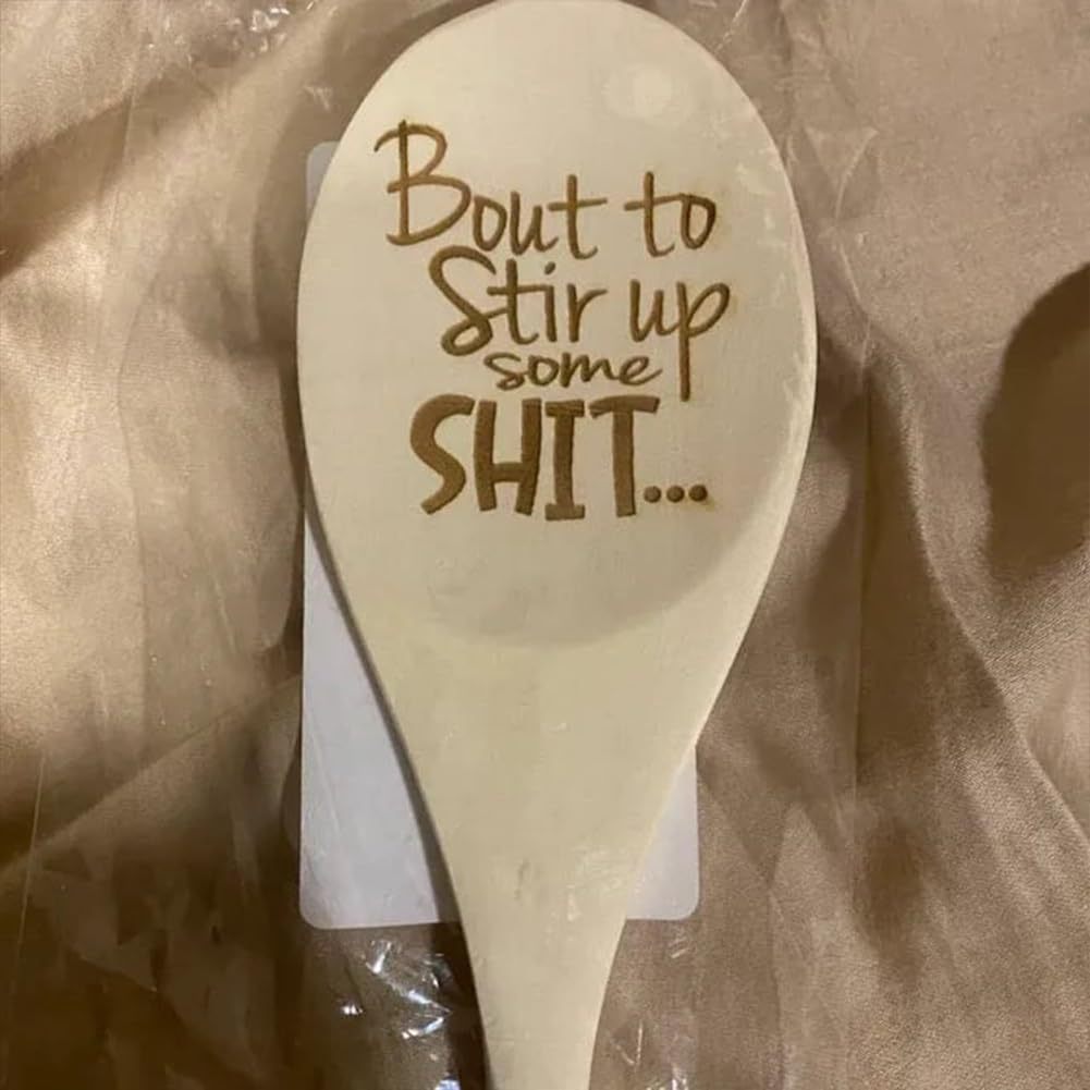 Multiple wooden Christmas spoons displayed together showing quantity options
