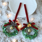 Christmas tree ornament bell garland with warm festive appeal