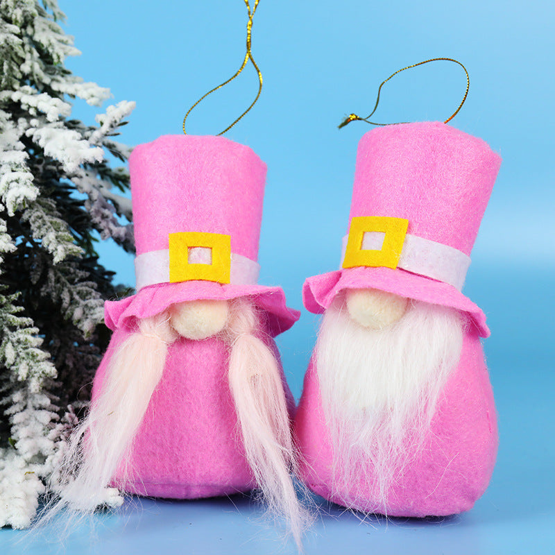Small plush Christmas ornament for cozy festive home decor