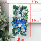 Festive Christmas door curtain hanger with glowing tree design
