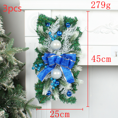 Festive Christmas door curtain hanger with glowing tree design