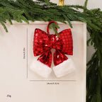 Silver paillette small Christmas tree decoration with paillette finish