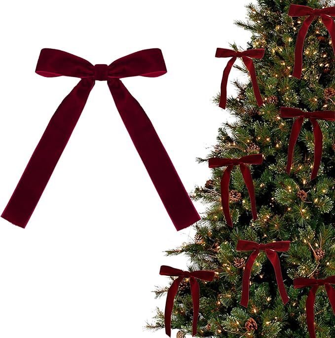 Christmas tree pendant in velvet fabric for winter holiday display
