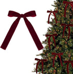 Christmas tree pendant in velvet fabric for winter holiday display