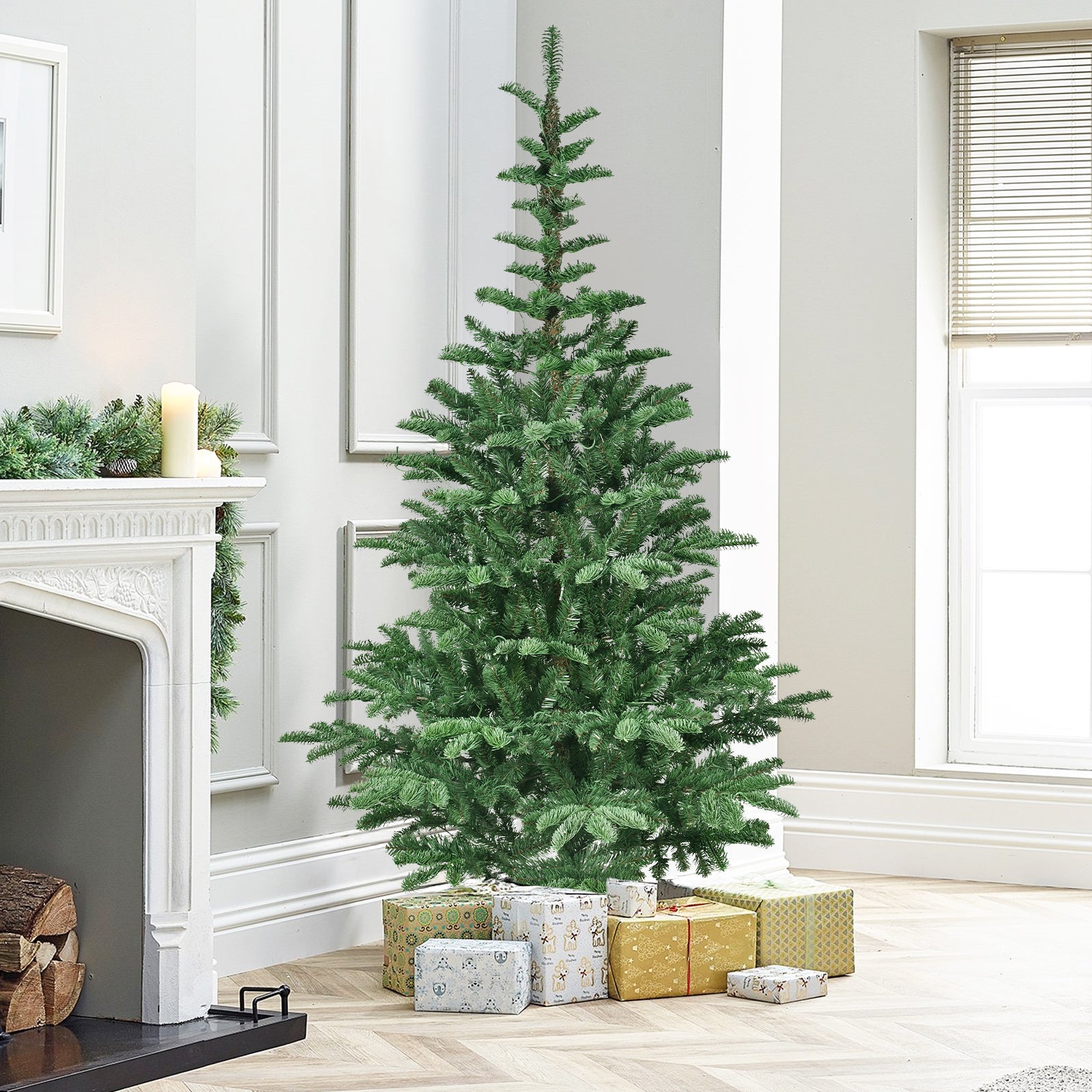 Multiple PE/PVC Christmas trees in different heights