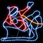 Multicolor LED Christmas decoration with PVC ornamental details