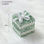 Flocked Dark Green Christmas Ball Ornament - Christian Jewelry