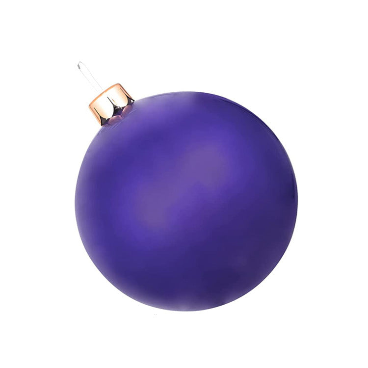 Gold inflatable Christmas ball for holiday display