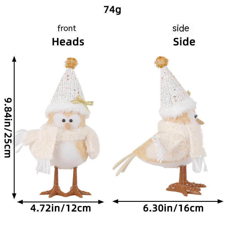 Luminous Christmas Bird Table Ornament - Christian Home Decor