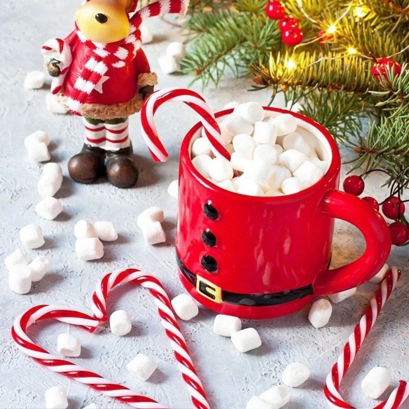 Red and white candy cane ornament accessories for Christmas tree