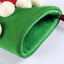 Christmas stocking gift bag with snowflake pattern in festive holiday colors