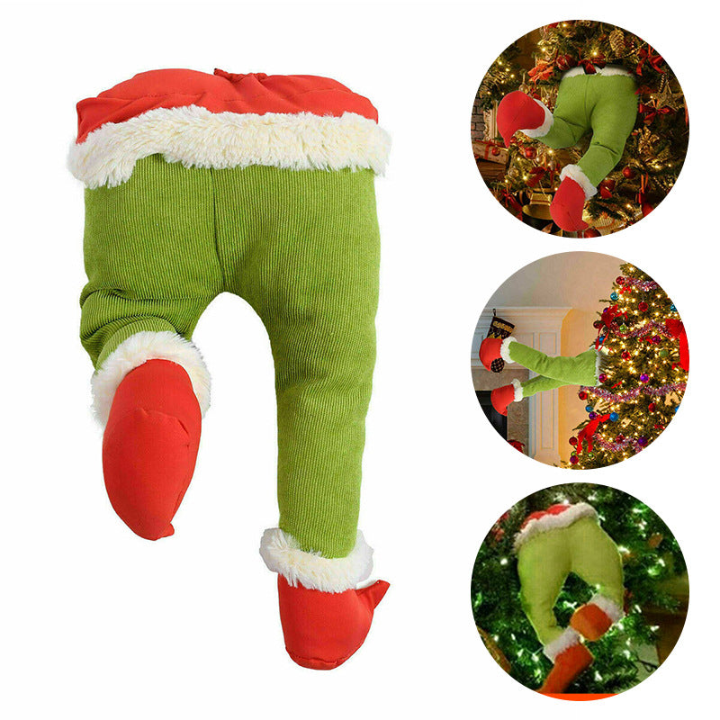 Green Prosthetic Leg Christmas Tree Ornament Secondary image