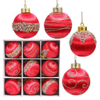 Handcrafted foam Christmas ornaments with painted silk finish in various colors
