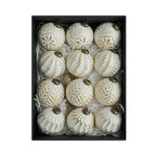 Antique Christmas ball ornament set of 12 pieces festive holiday collection