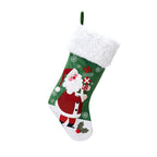 Snowman style Christmas Flannel Gift Bag festive design