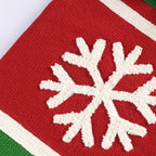 Christmas tree style festive gift bag shaped like holiday stocking for treats and surprises