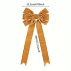 Christmas decoration pendant with bowknot garland design in rich red tones