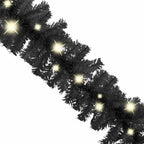 20 meter Christmas garland stretched across outdoor space