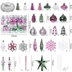 Pastel macaron style Christmas balls for tree decoration