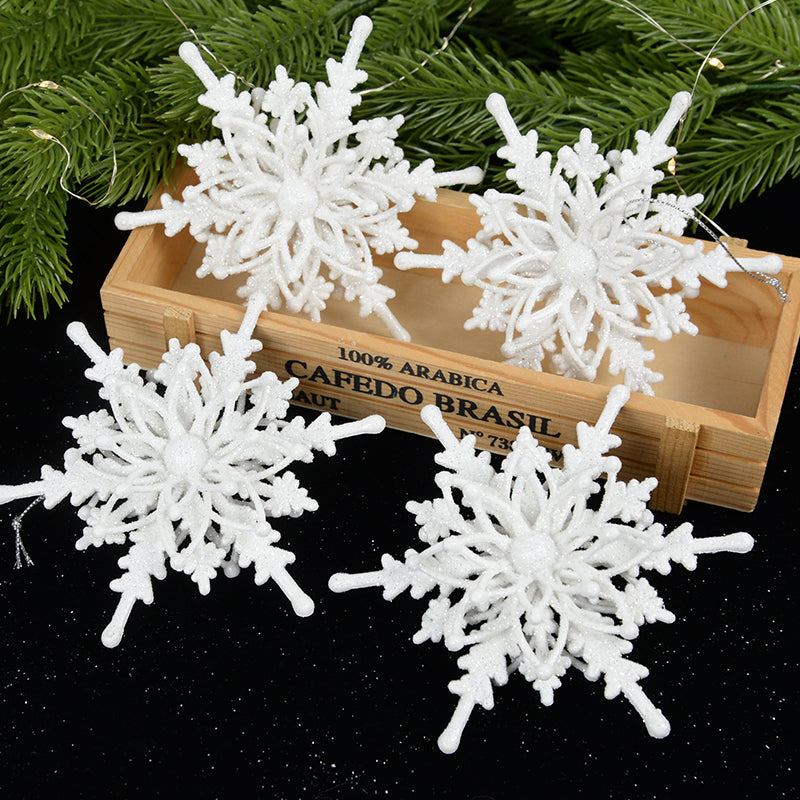White Snowflake Christmas Ornament Secondary image
