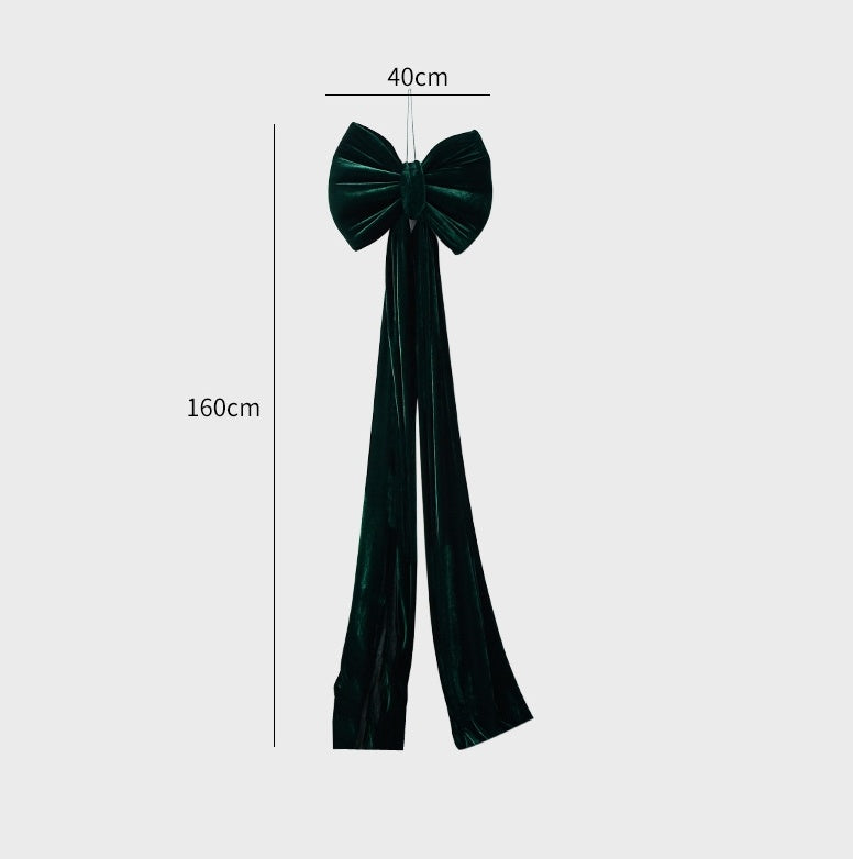 Velvet Christmas Bow Decoration - Christian Home Decor