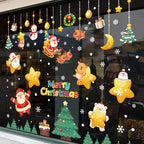 Reusable Christmas holiday window sticker for seasonal decor