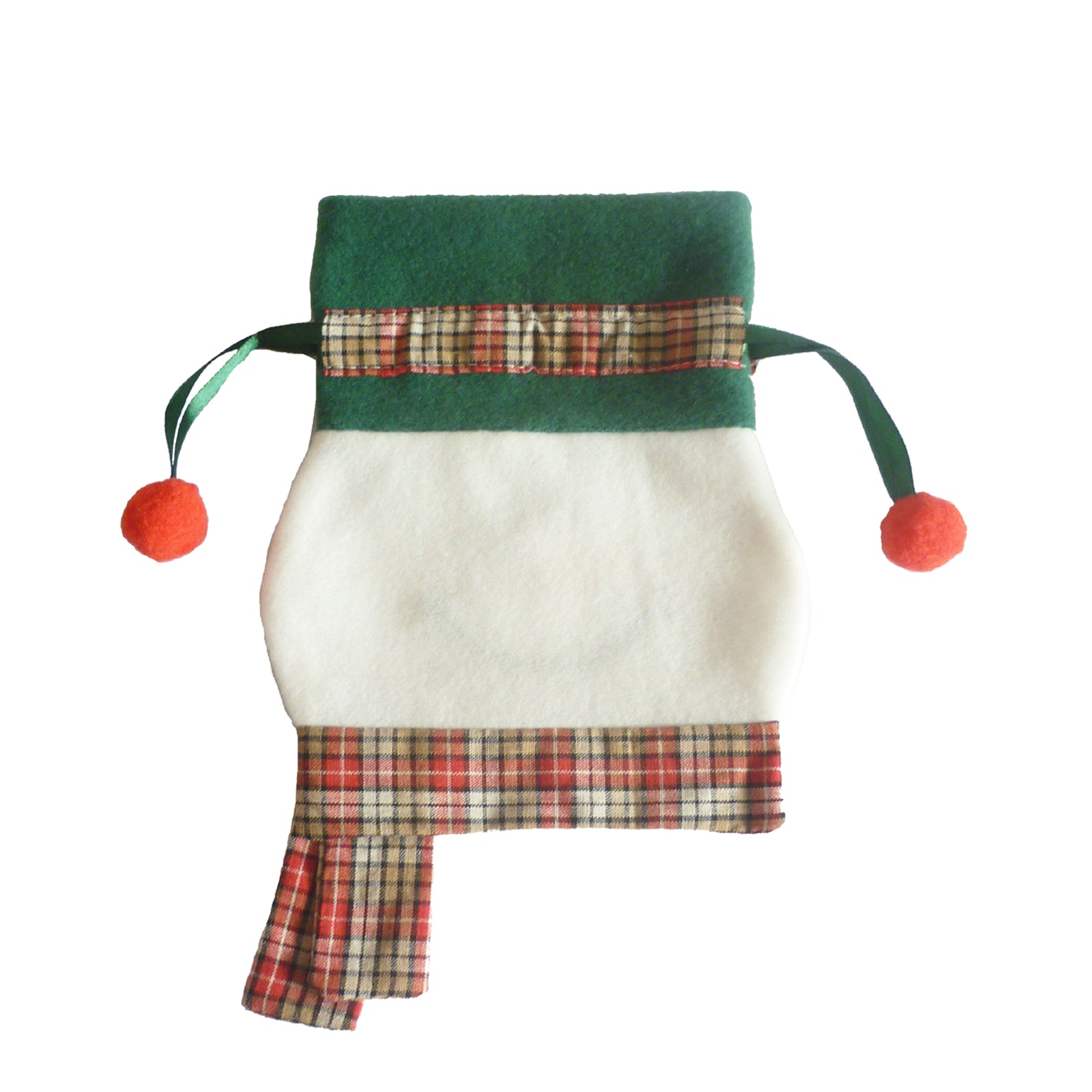 Christmas snowman candy bag ready for festive celebrations