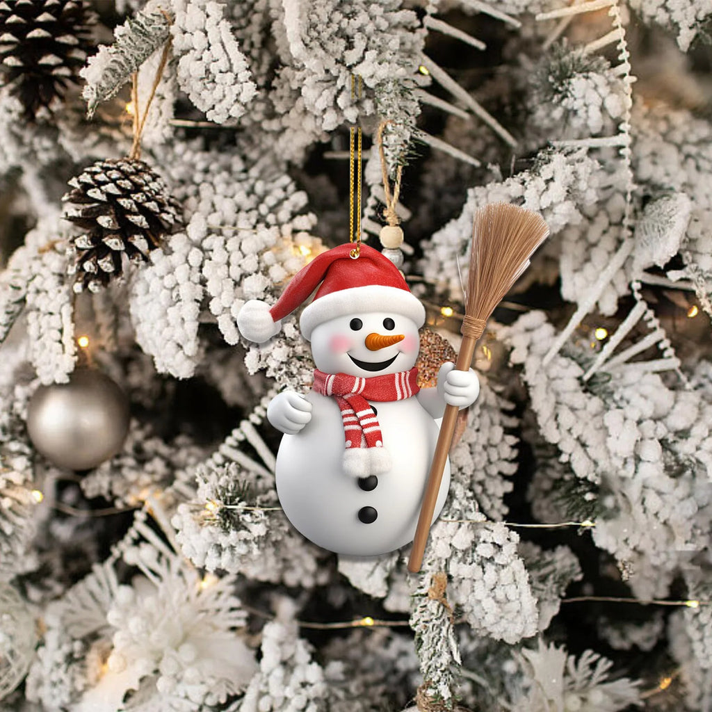Modern snowman pendant for Christmas