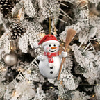 Modern snowman pendant for Christmas