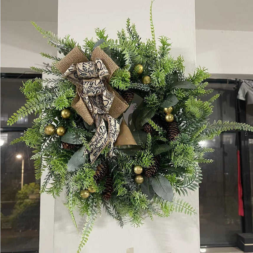 Spray White Pine Cone Christmas Wreath Secondary image