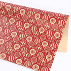 Kraft gift wrapping paper flat view
