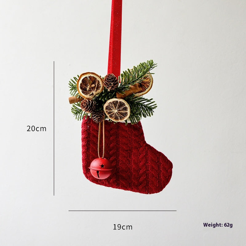 Knitted Christmas Stocking Set - Faith & Festive Decor Secondary image
