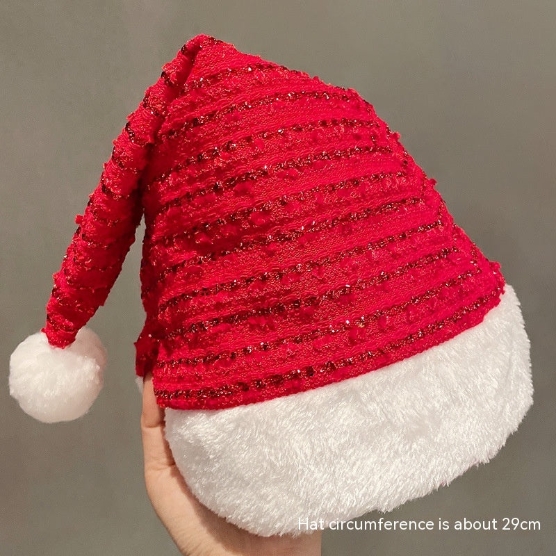Glasses Santa Claus Christmas plush decoration hat playful holiday charm
