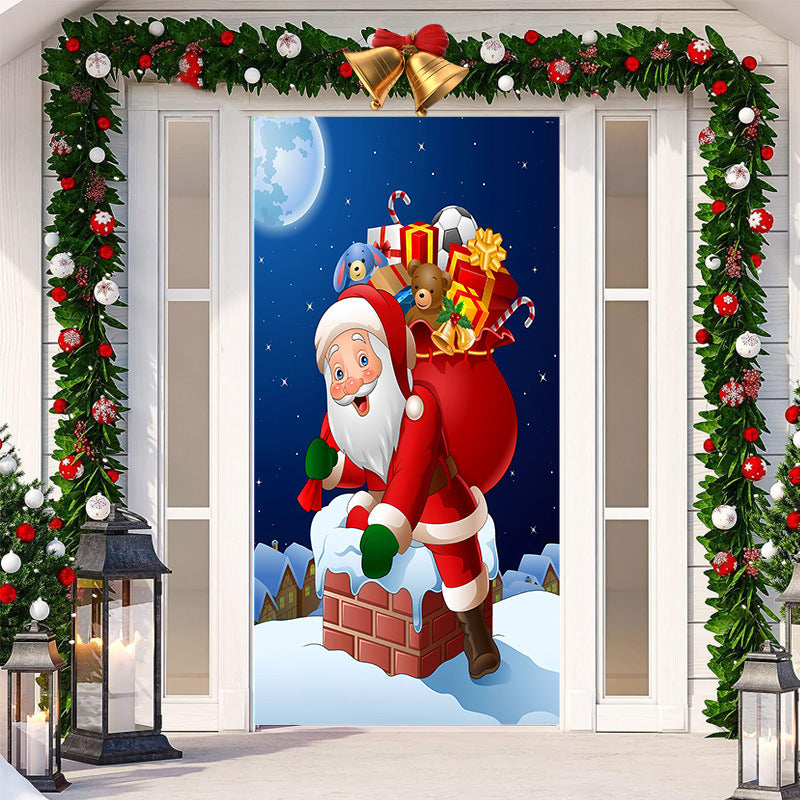 Festive Christmas Door Tapestry - Christian Home Decor - Christian Home Decor
