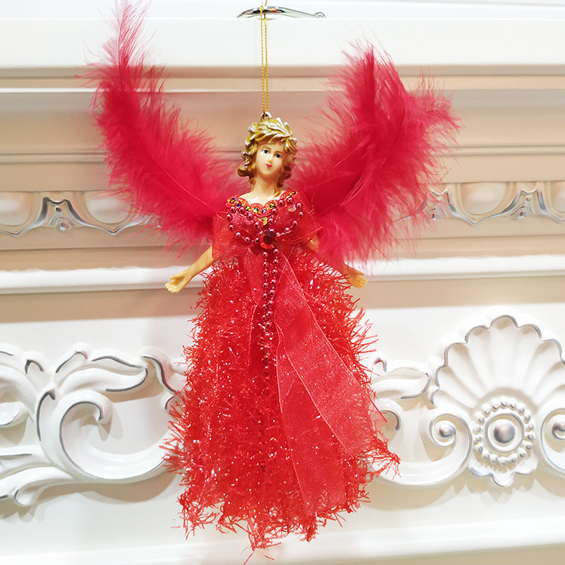 Cute Christmas angel decoration in pink color option