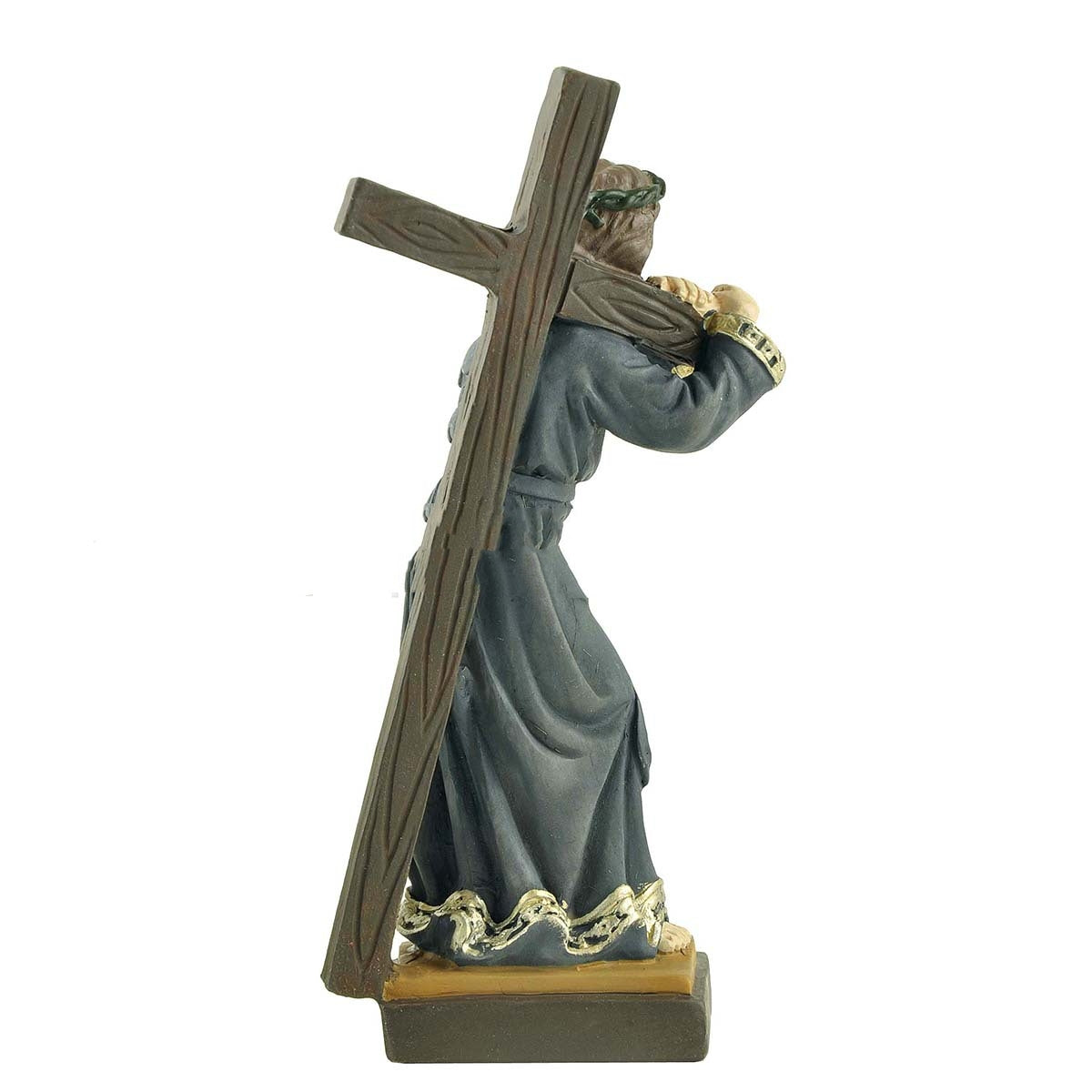 Serene Jesus figurine in smooth resin, modern simple design Main image