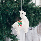 Christmas tree decoration pendant with alpaca crane design