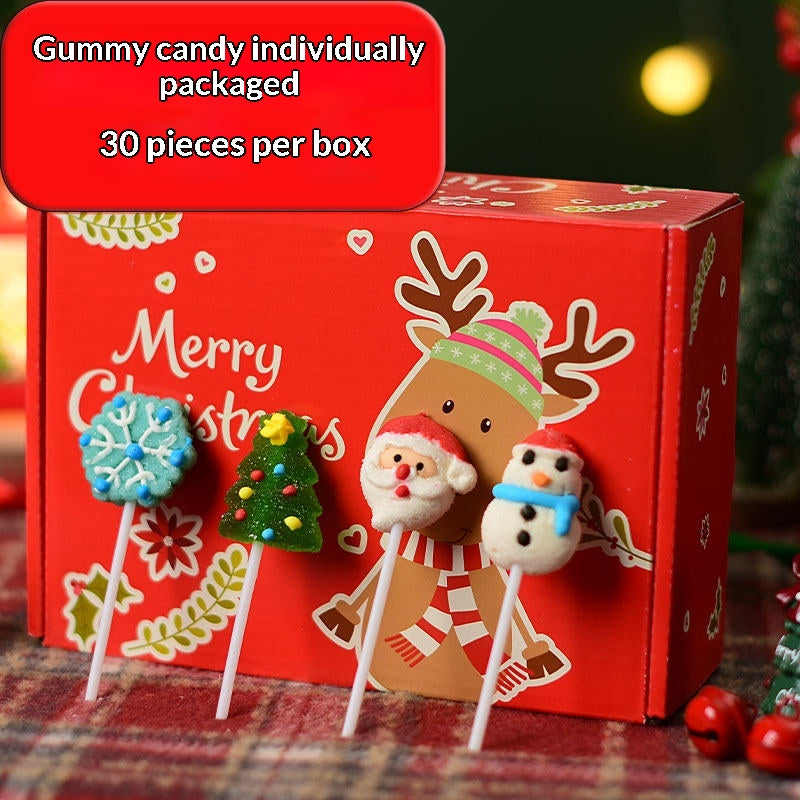 Christmas candy gift box ready for gifting