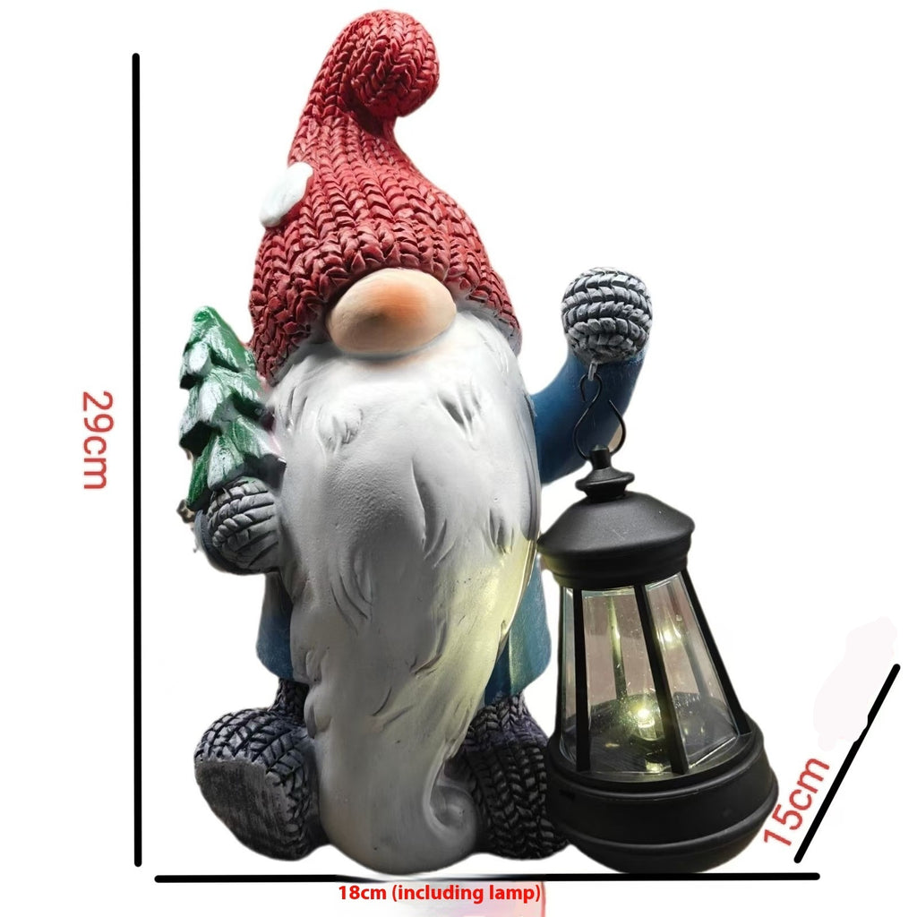 Festive Christmas lamp perfect for mantel or tabletop display