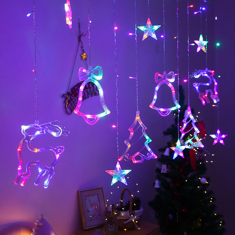Christmas pendant night light displayed in cozy room setting