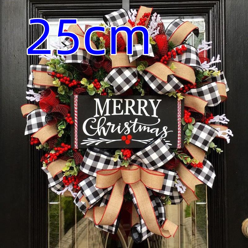 Cloth Christmas Bow Garland - Festive Holiday Decor Secondary image
