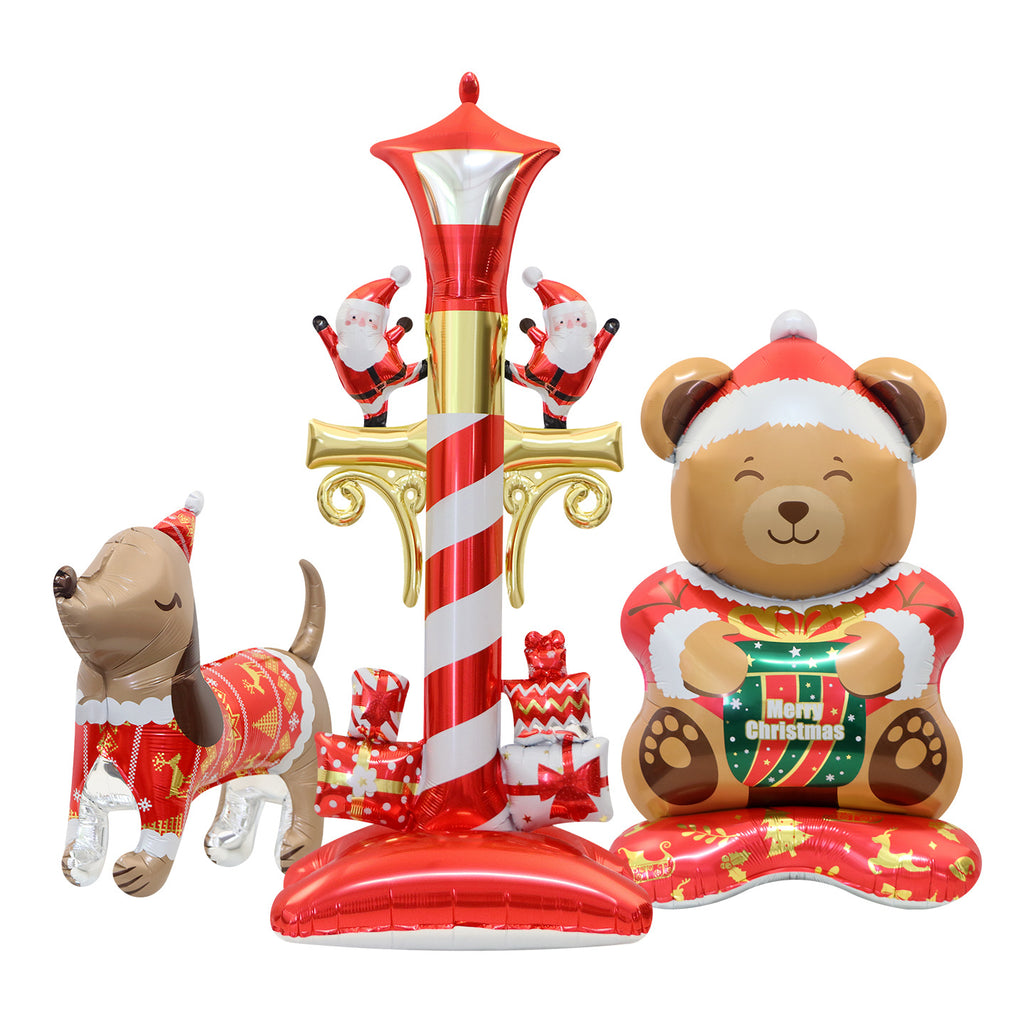 Christmas dachshund balloon design for holiday celebration photo backdrops