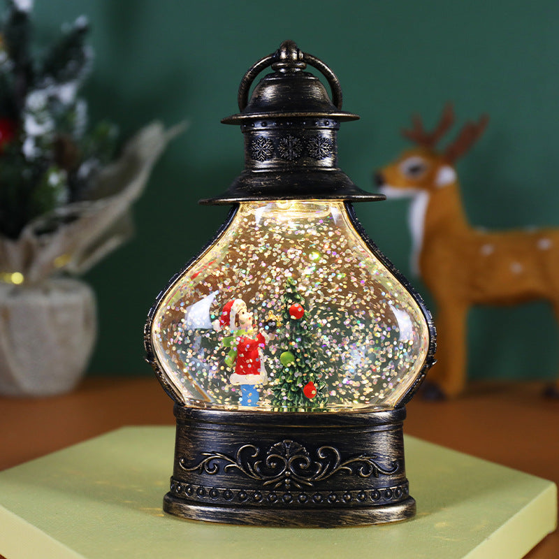 Snowflake Crystal Ball Christmas Ornament Secondary image