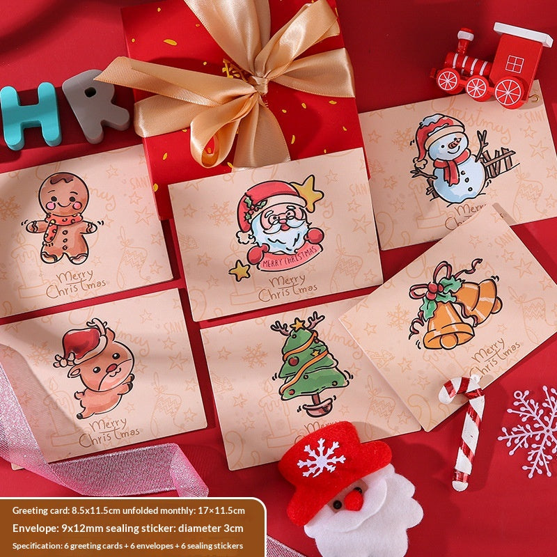 Old Man and Bear Christmas greeting card design