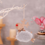 Wooden elk ornament gift presentation for Christmas