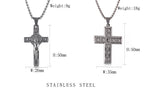 Cross necklace for men displayed against neutral background for gifting occasions