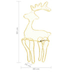 LED reindeer holiday decoration with warm white lights for seasonal display