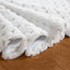 White Diamond Plaid Christmas Tree Skirt featuring sequins and soft fabric