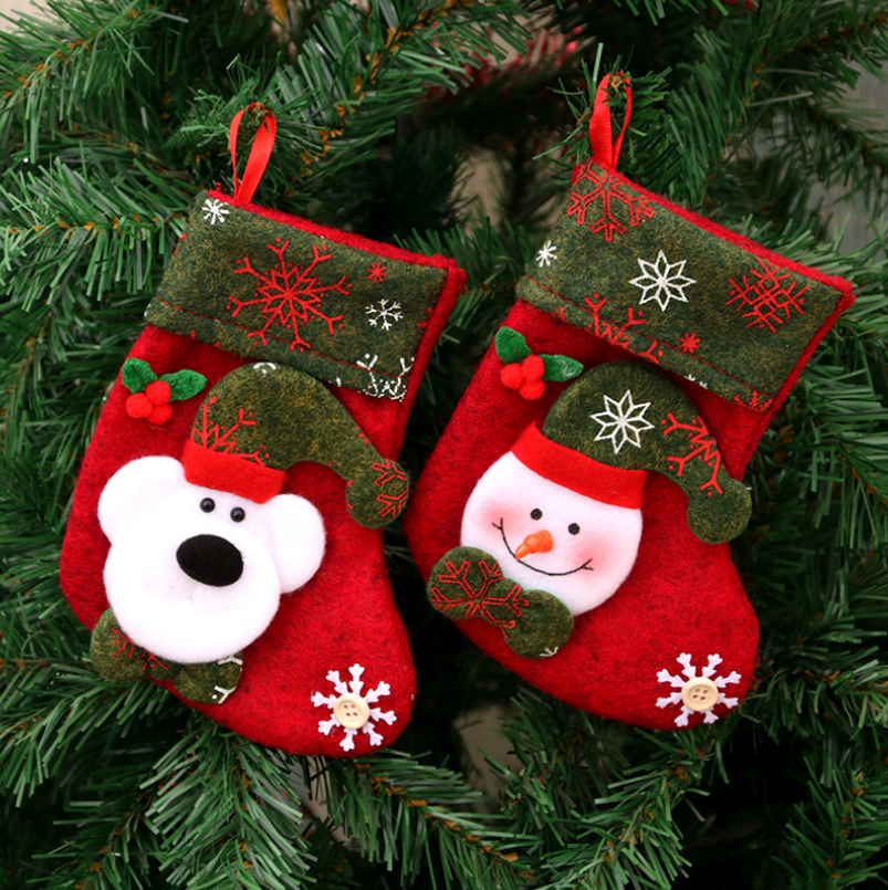 Christmas stocking displayed for Christmas morning celebrations