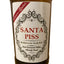 Five Christmas bottle label stickers arranged in a festive design for holiday celebrations